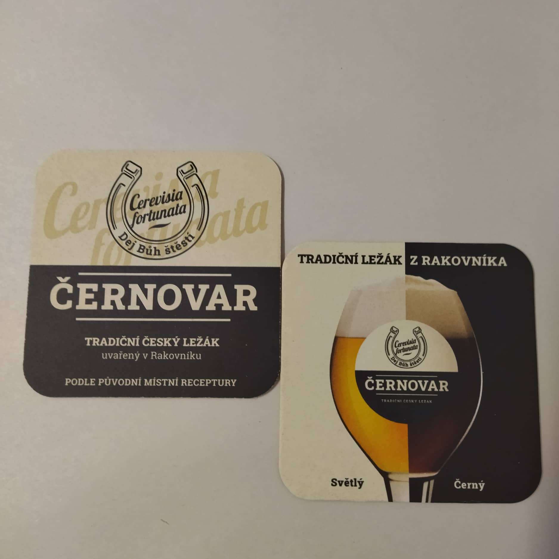 Pivní tácek Černovar
