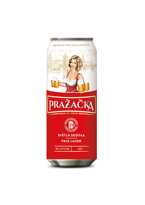 Pražačka výčepní světlé 0,5l plechovka