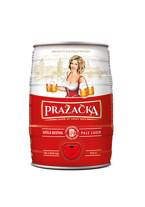 Pražačka výčepní světlé 5l minisoudek